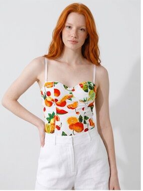 Talula Vibrant Fruit Print Tank Top